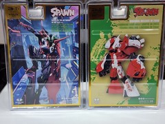 McFarlane 30 Years The Deviant: Rat City Spawn Platinum & Wave 8 Robot Wars 7″
