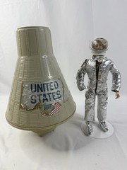 GI Joe 1966 Space Capsule & Astronaut 12″ Figure & Suit, Helmet Vintage No Repro