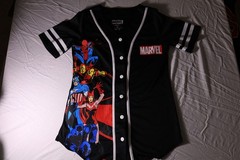 Marvel Avengers Character Mashup Women’s Baseball Jersey – Spider-Man, Iron Man,