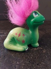 Lot Of 2-Land Of The Trolls-Troll O Saurus+Green Dinosaur