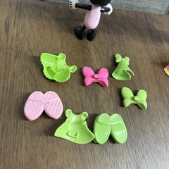 Disney Minnie Mouse Bowtique Dress Up Doll Snap N’ Style Lot of 3 with Clothes