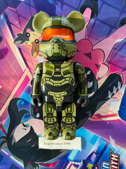 Bearbrick Halo Master Chief 400% Green (NO BOX)