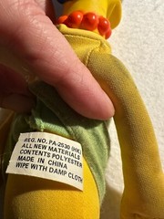 20th Century Fox The Simpsons Marge Plush/Plastic Figures LOT of 2 VTG 1990
