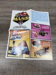 Vintage 1985 Kenner MASK Fold-Out Vehicle Advertisement and Poster
