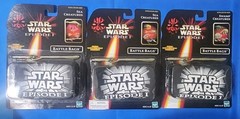 LOT 3 Star Wars Episode 1 Battle Bags Hasbro 1998 2 Sea Creatures & 1 Swamp RARE