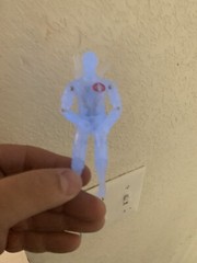 Gi Joe Cobra 1984 Storm Shadow Blue GID Color Variant Rare Limited Run Custom