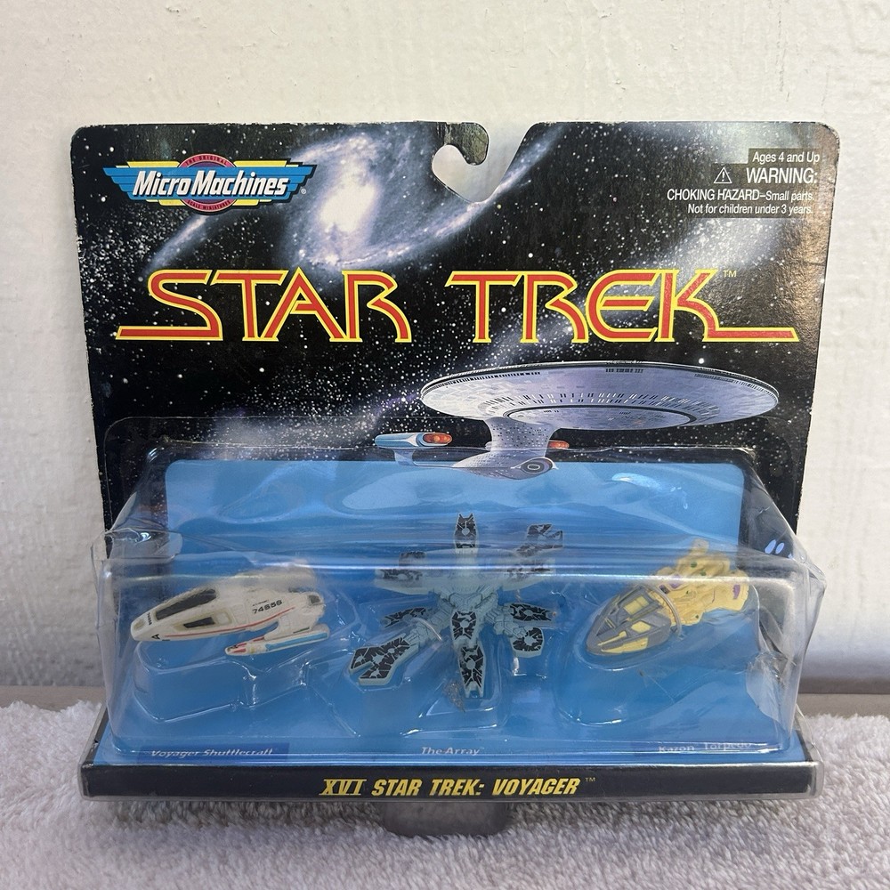 Micro Machines Star Trek XVI Voyager ARRAY KAZON TORPEDO VOYAGER Packaged
