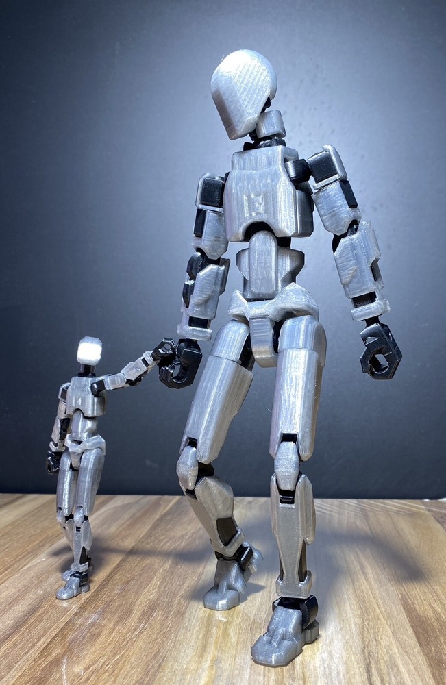 NEW Polycarbonate Clear Black Dummy 13 Posable Action Figure Articulated