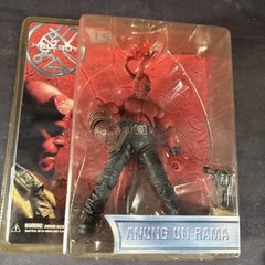 HELLBOY ACTION FIGURE MEZCO 2004 ANUNG UN RAMA FIRE HORNS NEW SLIGHT YELLOW