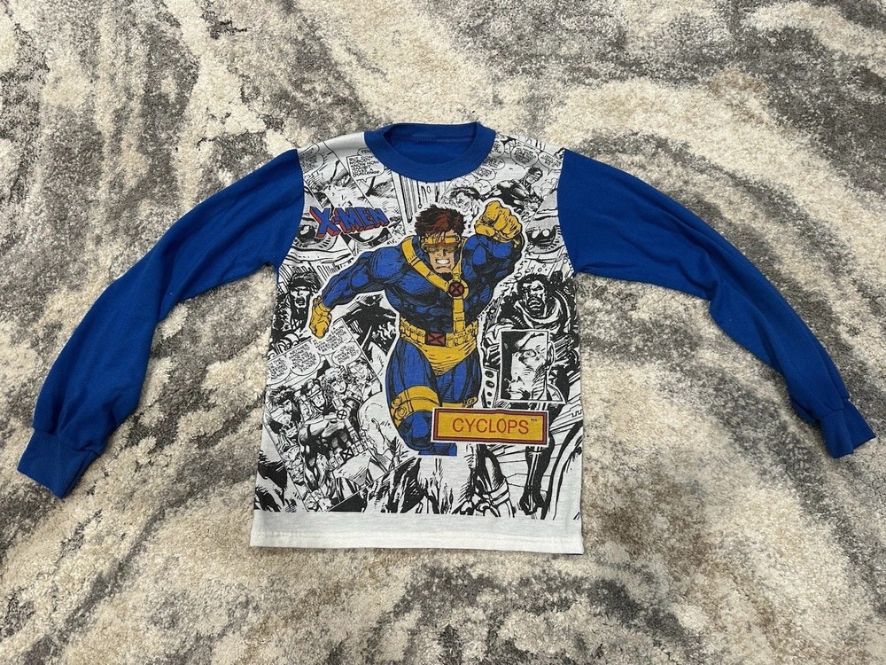 Vintage X Men Cyclops kids youth pajamas shirt