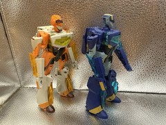 Transformers Animated Jetfire & Jetstorm Safeguard 2008 Hasbro 100% Complete