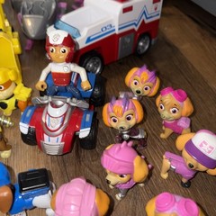 Paw Patrol Lot Figures Vehicles Al Marshal Ryder Skye Everest Zuma