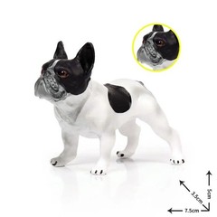 French Bulldog Toy Action Figure Small Animal Figurine Doll Gift for Kids