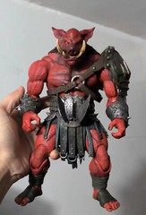 9in Xesray Studios Fit Only Head Combatants Fight For Glory Pig Red No Figure