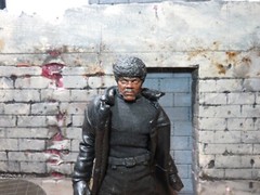 Custom painted head for Pulp Fiction’s “Jules” (Sam L Jackson) 1/12 kit bash