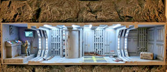 1:18 Scale Imperial Corridors: For 3.75 inch Figures 6-Piece Sci-Fi Diorama Set