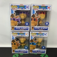 Funko Pop Toys R Us Geoffrey As TMNT Exclusive Complete Set NOT AVAILABLE IN USA