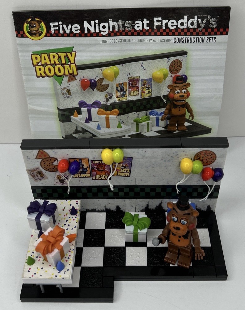McFarlane FNAF Construction Set: Party Room Set 12692 Complete w/ Instructions