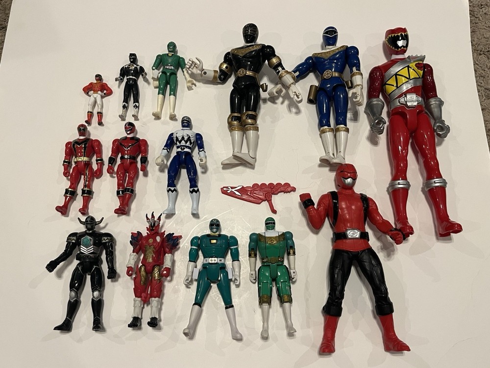 Power Rangers Action Figure Toys Lot Miscellaneous Mix As Pictured