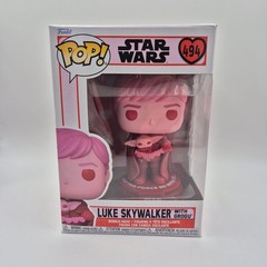 Funko POP Star Wars Valentine’s Day Luke Skywalker 494 with Grogu Pop Protector