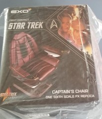 EXO-6 Star Trek First Contact Captain’s Chair 1:6 Replica NEW