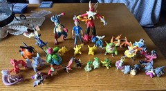 Pokemon TOMY Figure Lot XY Black White Xerneas Yveltal Mega Lucario Ash