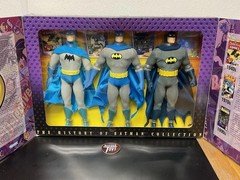 FAO Schwarz Exclusive The History of Batman Collection Set of 3 12″ Figures 1996