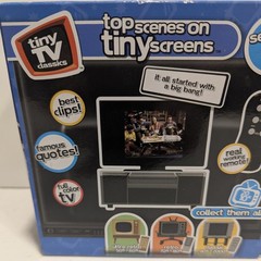 Big Bang Theory Tiny TV Classics Basic Fun Real Working TV & Remote New In Box