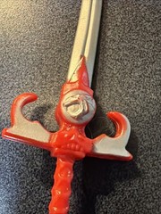 Vtg Thundercats Lion-O SWORD OF OMENS original 1985 RED & SILVER Accessory