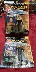 Star Trek Voyager Ensign Harry Kim Figure OPS Officer 1995 Playmates, Lot Of 7