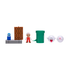 Set of 2 Jakks 2.5 Mario Spinning Spirit House Diorama + Spinning Spirit Playset