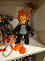 Homer Simpson PARODY Ghost Rider Skull FIGURE Mexico Toy MARVEL THE SIMPSONS NEW