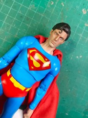1/10 Superman Christopher Reeve head for mcfarlane toys shipped within 7 Day