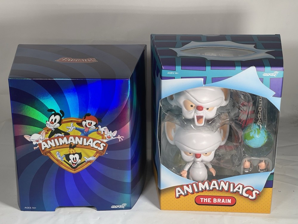 Animaniacs The Brain Super7 Figure Cartoon Collectible