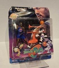 Vintage 1996 Playmates Space Jam Michael Jordan Sylvester Action Figure Set NEW