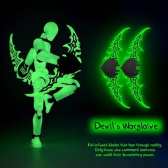 Glowing Titan 13 Action Figure Set 3-Colors-A 7.87 Inches Model LAFS06 Stylized