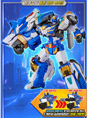 NEW Metal Cardbot W Bluecop W Transforming Robot Figure Car/KOREA