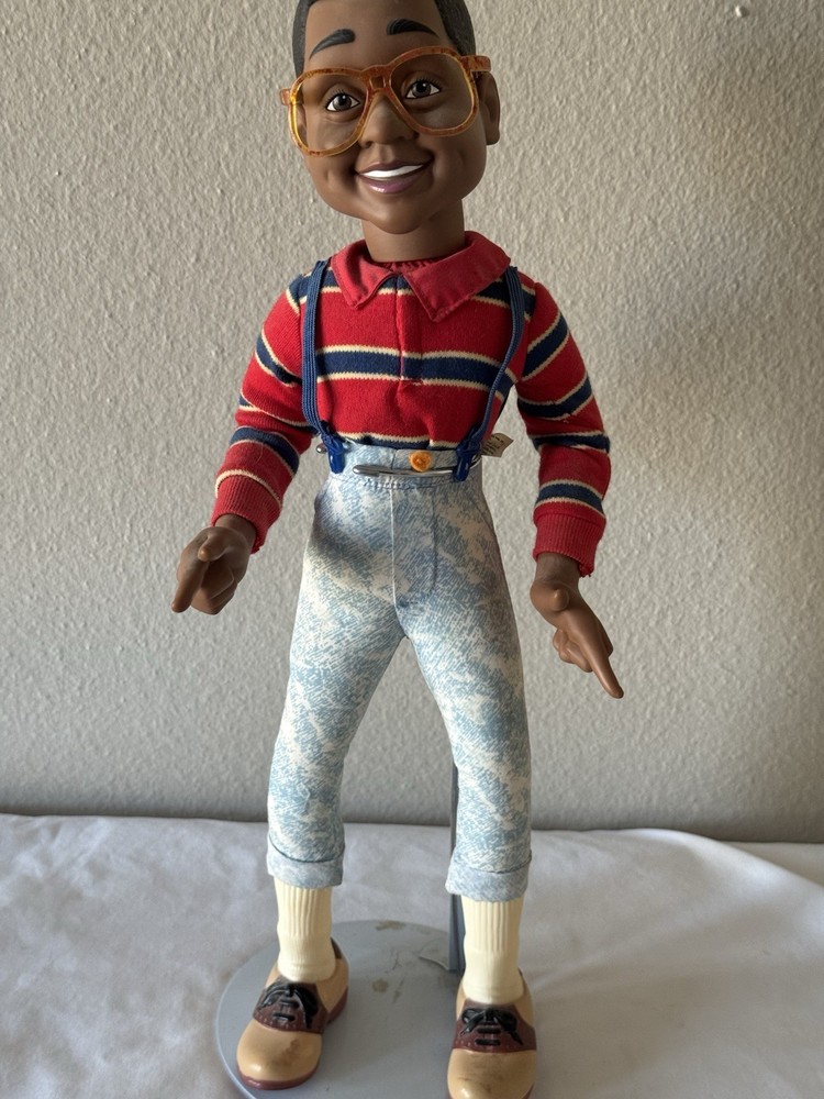 Vintage STEVE URKEL FAMILY MATTERS 19” Talking Doll – TGIF TV – 1991 Hasbro