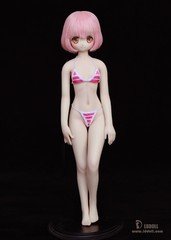 LDDOLL 22S 1/6 Girl Silicone Body Figure Model Pink Skin 22cm Details No Head