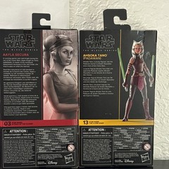 Hasbro Star Wars The Black Series Ahsoka Tano (Padawan) Aayla, Luminara Lot