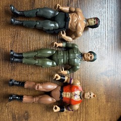 Lot Of 3 1985 Rambo Force Of Freedom Action Figures Rambo, Trautman, & Mad Dog