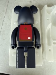 Herschel PEACOAT BE@RBRICK 400% Dark Blue Red MEDICOM TOY yt#8