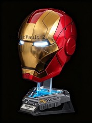 AUTOKING Iron Man Marve MK5 Helmet Jarvis Voice-control Open-close Light Mask