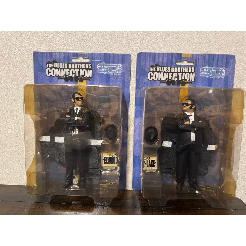 The Blues Brothers Connection 7″ Jake & Elwood Figures SD Toys NEW