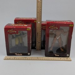 Fanhome Street Fighter Figures Lot Of 4 Yun 35 Urien 48 Rolento 40 El Fuerte 42