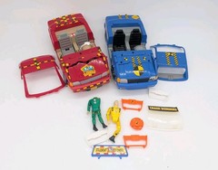 Tyco Crash Test Dummies 1991 Cars Figures Parts LOT As Is