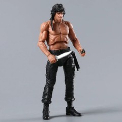 NECA Rambo SDCC 2015 Force Of Freedom Action Figure Doll Handmade Model Toy