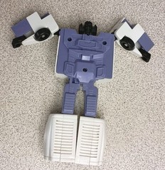 Transformers Hungarian Bootleg Lamborghini Sports Car 1980s White Purple Vintage