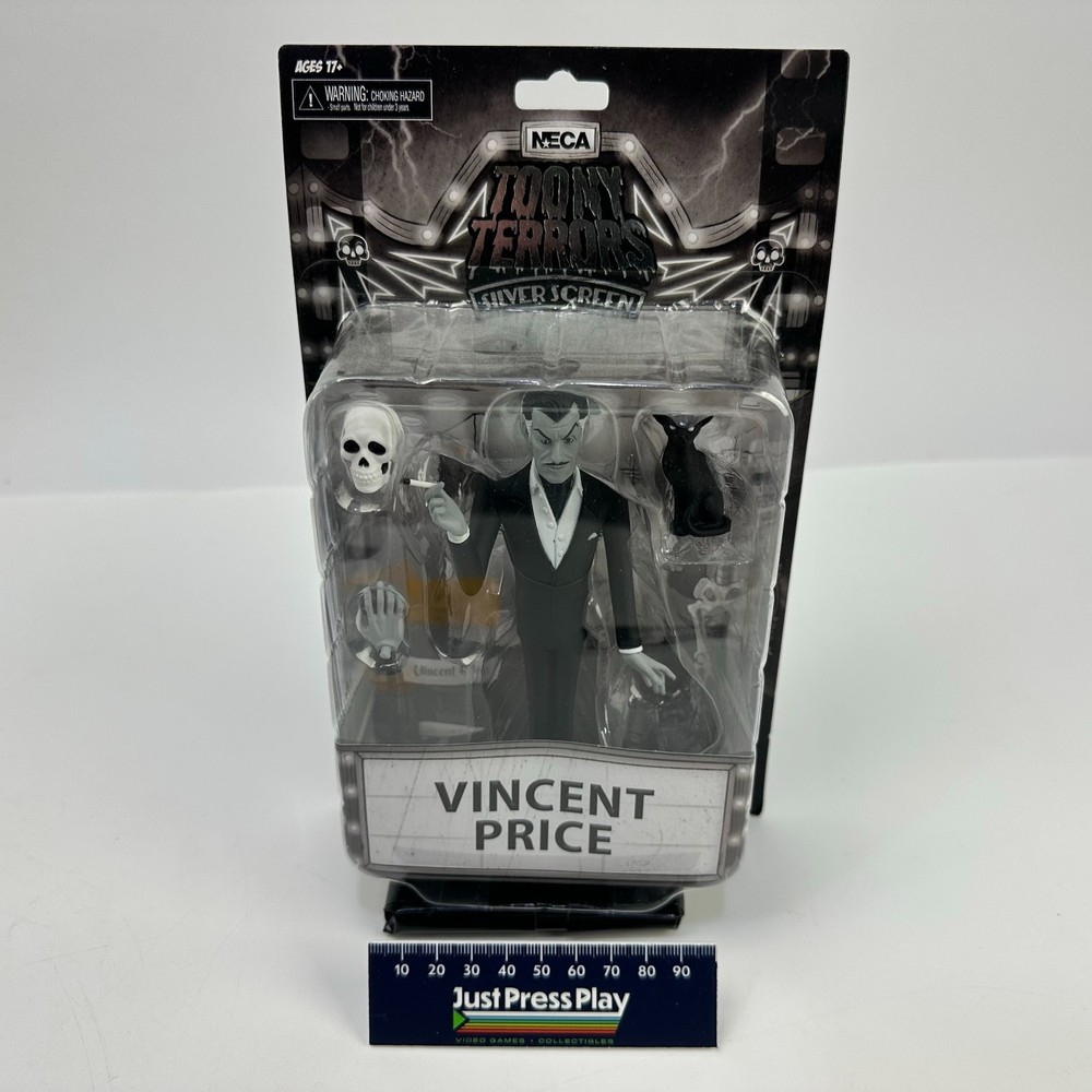 New Sealed NECA Toony Terrors Silver Screen Vincent Price Black & White
