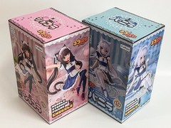 Nekopara Chocola Vanilla Figure Set FuRyu Noodle Stopper Japan Official 2pcs